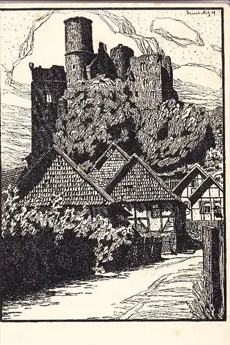 3430 WITZENHAUSEN, Hanstein, Künstler-Karte Prof. Ulrich