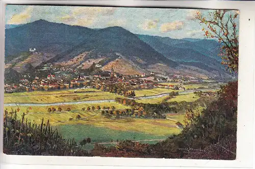 7602 OBERKIRCH, Panorama, Künstler-Karte, 1927