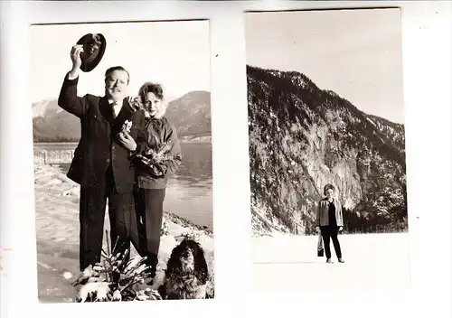 FILM / SCHAUSPIELER - PAUL DAHLKE & ELFE GERHART - DAHLKE, Privatfotos & Korrespondenz Urlaub 1960 Grundlsee