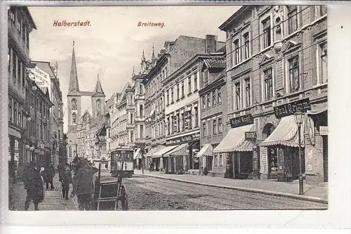 0-3600 HALBERSTADT, Breiteweg, Strassenbahn - Tram, 1911