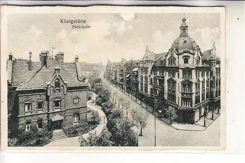 OBER-SCHLESIEN - KÖNIGSHÜTTE / CHORZOW, Parkstrasse, 1922