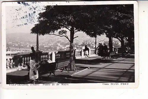 CHILE, VALPARAISO, Paseo 21 de Mayo, 1937