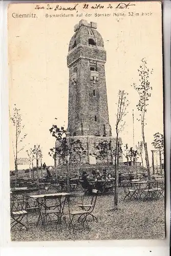 0-9000 CHEMNITZ, Bismarckturm auf der Bornaer Höhe, 1910