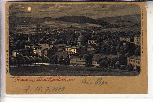 NIEDER-SCHLESIEN, BAD LANDECK / LADEK ZDROJ, Panorama, 1900