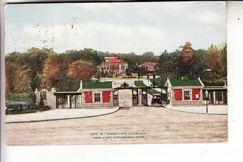 USA - NEW YORK, Central Park, Zoological Park, B-Concourse Entrance, 1924