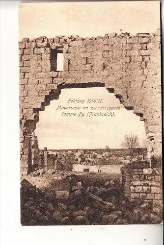 F 51600 SOMMEPY - TAHURE, 1.Weltkrieg, Zerstörungen