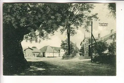 2335 DAMP - VOGELSANG - GRÜNHOLZ, Dorfpartie, Landpoststempel "Damp - Eckernförde Land", 1930