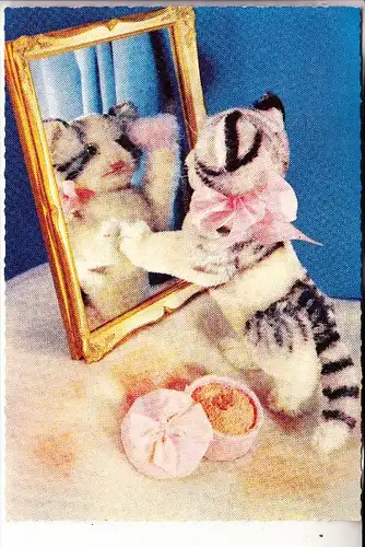 SPIELZEUG - STEIFF - Katze mit Spiegel