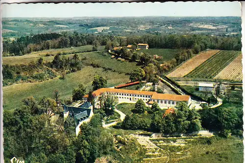 F 16190 JUIGNAC, Abbaye Ste. Marie de Maumont, Vue airienne, CIM-Macon