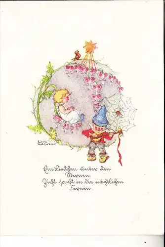 ZWERGE / Gnome / Dwarfs / Nains / Nani / Dwergen / Enanos - Künstler-Karte Liesel Lauterborn