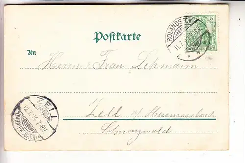 5480 REMAGEN - ROLANDSECK, Ansicht, 1904