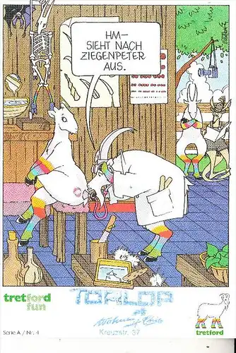 TIERE - ZIEGEN / Goats / Geiten / Chevre, Ziegenhirt - Ziegen - Comic Tretford Fun