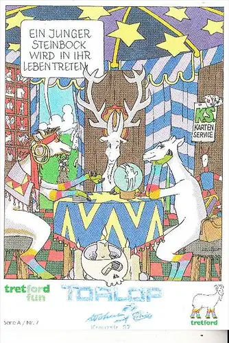 TIERE - ZIEGEN / Goats / Geiten / Chevre, Ziegenhirt - Ziegen - Comic Tretford Fun
