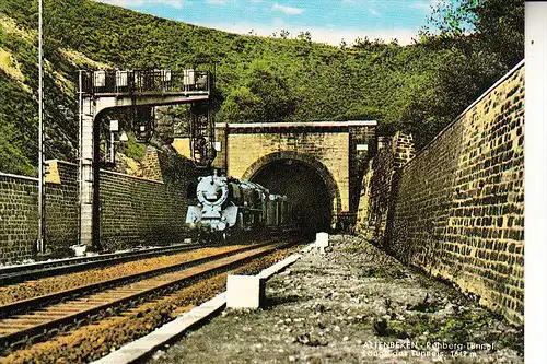 4791 ALTENBEKEN, Dampf-Lokomotive am Tunnel
