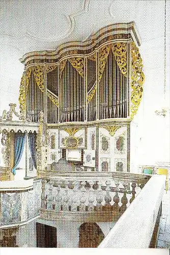 MUSIK - KIRCHENORGEL / Orgue / Organ / Organo - PONITZ, Ev.-Luth. Kirche, Silbermann-Orgel