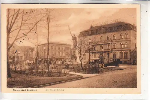 2190 CUXHAVEN, Am Kriegerdenkmal, 1917
