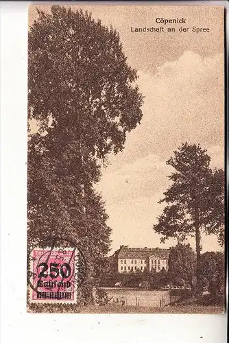 1000 BERLIN - KÖPENICK, Landschaft an der Spree, 1924
