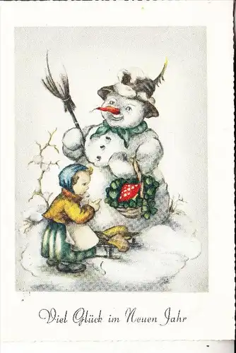 NEUJAHR - Schneemann / Snowman / Bonhomme de neige / Pupazzo de neve / Sneeuwpop / Muneco de nieve