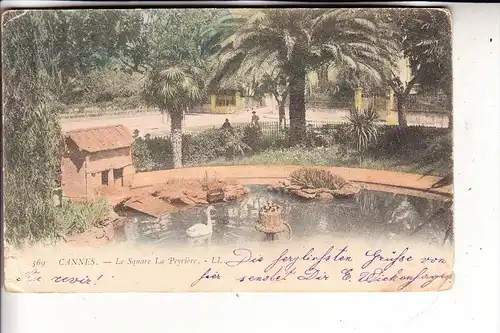 F 06400 CANNES, Le Square La Peyriere, 1905, Louis Levy #569, kl. Knick