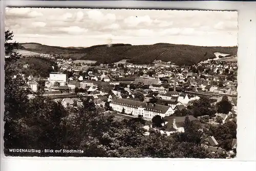 5900 SIEGEN - WEIDENAU, Blick auf die Stadtmitte