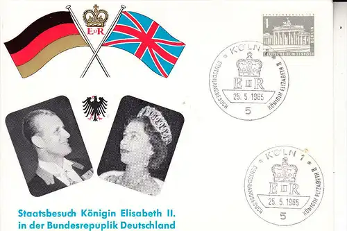 MONARCHIE - GROSSBRITANIEN, Staatsbesuch Elisabeth II Köln 1965