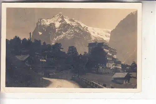 CH 3818 GRINDELWALD, Hotel Belvedere mit Wetterhorn, 1912