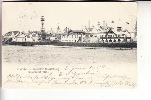 4000 DÜSSELDORF, EREIGNIS, Ausstellung 1902, Generalansicht, Vignette