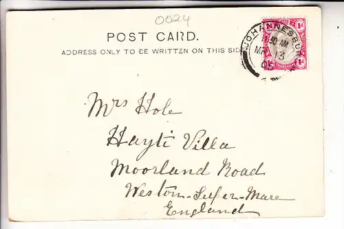 SOUTH AFRICA / SÜDAFRIKA, Johannesburg from Doornfontein, 1905