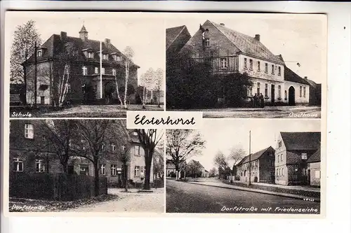 0-7701 ELSTERHEIDE - ELSTERHORST, Gasthaus, Schule, Dorfstrasse, Friedenseiche, NS-Beflaggung