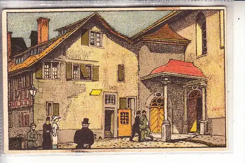 CH 8000 ZÜRICH, Beim St. Peter, Steindruck