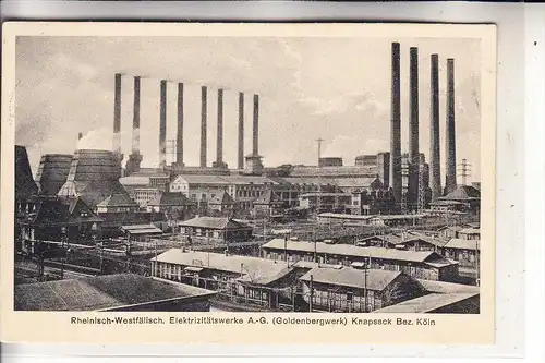 5030 HÜRTH - KNAPSACK, RWE, Goldenbergwerk, 1929