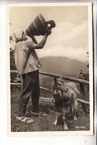 TIERE - ZIEGEN / Goats / Geiten / Chevre, Ziegenhirt - Schweiz