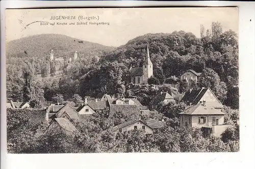 6104 SEEHEIM - JUGENHEIM , Jugenheim, Kirche & Schloß Heiligenberg, 1912