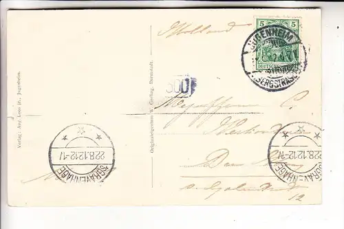 6104 SEEHEIM - JUGENHEIM , Jugenheim, Kirche & Schloß Heiligenberg, 1912