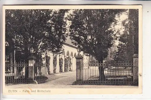 2410 EUTIN, Fahr- und Reitschule, 1932, kl. Druckstelle