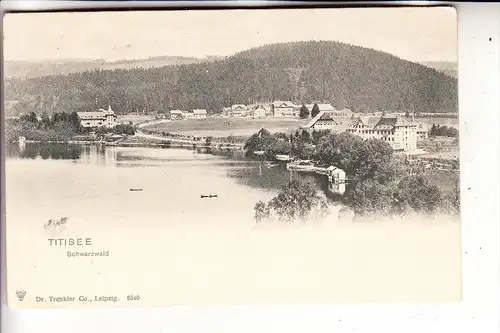 7820 TITISEE - NEUSTADT, Panorama Titisee, frühe Karte - ungeteilte Rückseite, Trenkler-Leipzig
