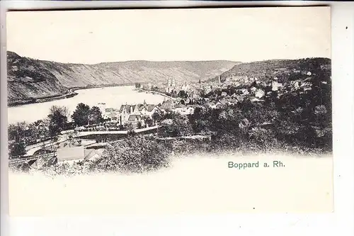 5407 BOPPARD, Panorama, ca. 1905, ungeteilte Rückseite