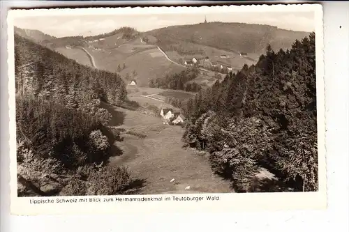 4930 DETMOLD, Lippische Schweiz, Hermannsdenkmal, 1952