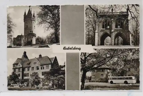 0-1500 POTSDAM - BABELSBERG, Flatowturm, Beethovenschule, Gerichtslaube..., 1957