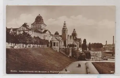 POMMERN - STETTIN, Hakenterrasse, Museum und Regierungsgebäude, 1923