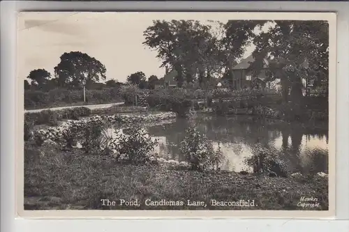 UK - ENGLAND -BUCKINGHAMSHIRE - BEACONSFIELD, The Pond, Candlemans Lane, 1953