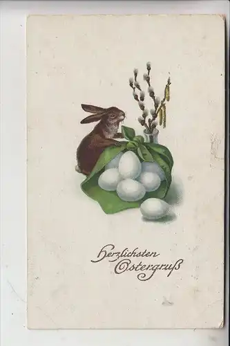 OSTERN - Herzlichen Ostergruss, 1918, kl. Druckstelle