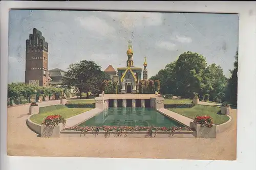 6100 DARMSTADT, Künstlerkolonie-Ausstellungshaus, Sonderstempel 33.Mittelrheinisches Kreisturnfest 1922