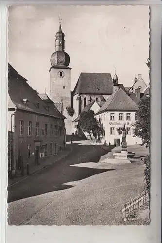 5760 ARNSBERG, Alter Markt mit Glockenturm, 1954