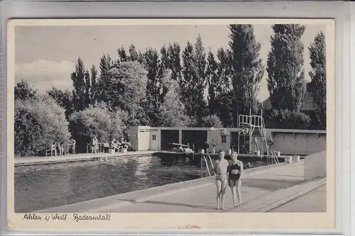 4730 AHLEN, Badeanstalt, 1955