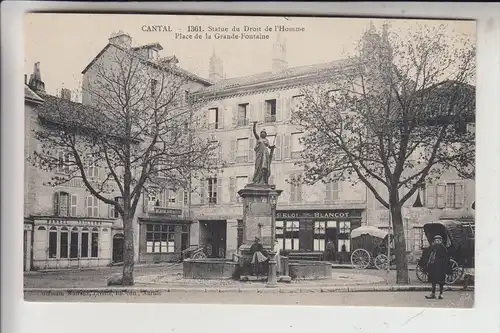 F 15000 AURILLAC, Statue du Droit de l'Homme