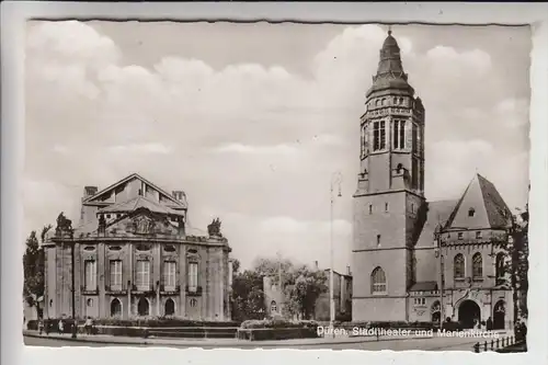 5160 DÜREN, Stadttheater und Marienkirche