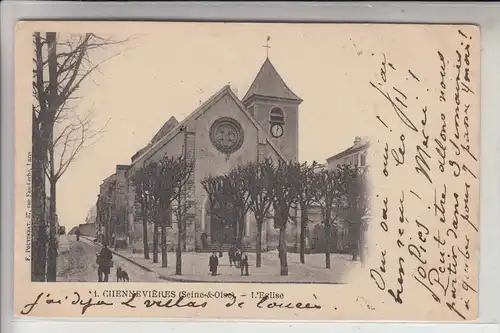 F 94430 CHENNEVIERES - SUR - MARNE, L'Eglise, 1902