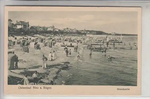 0-2337 BINZ / Rügen, Strandpartie, 1924