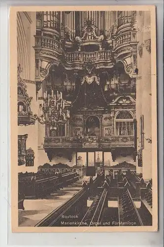 MUSIK - KIRCHENORGEL / Orgue / Organ / Organo - ROSTOCK, Marienkirche, Orgel & Fürstenloge